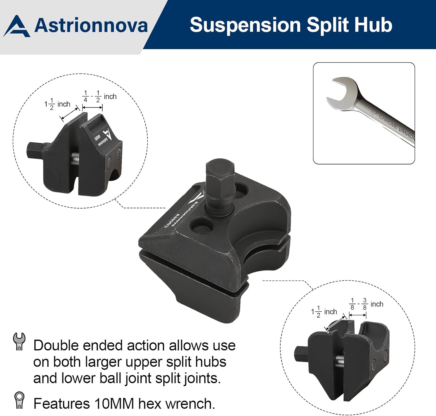 Astrionnova Suspension Strut Spreader Tool - Lower Control Arm Prying Tool & Strut Tool for Precision Automotive Work