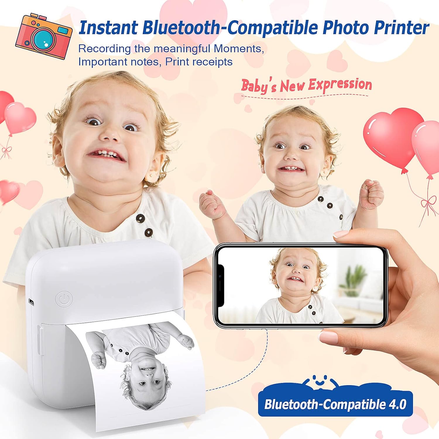 USB Portable Mini Photo Printer,