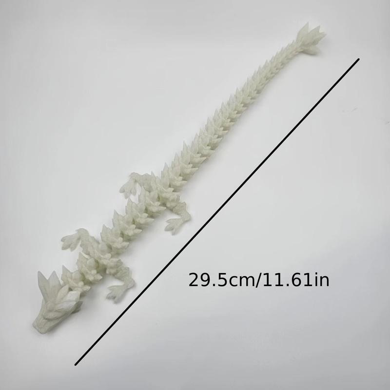 3D Printed Luminous Artificial Crystal Dragon Statue,