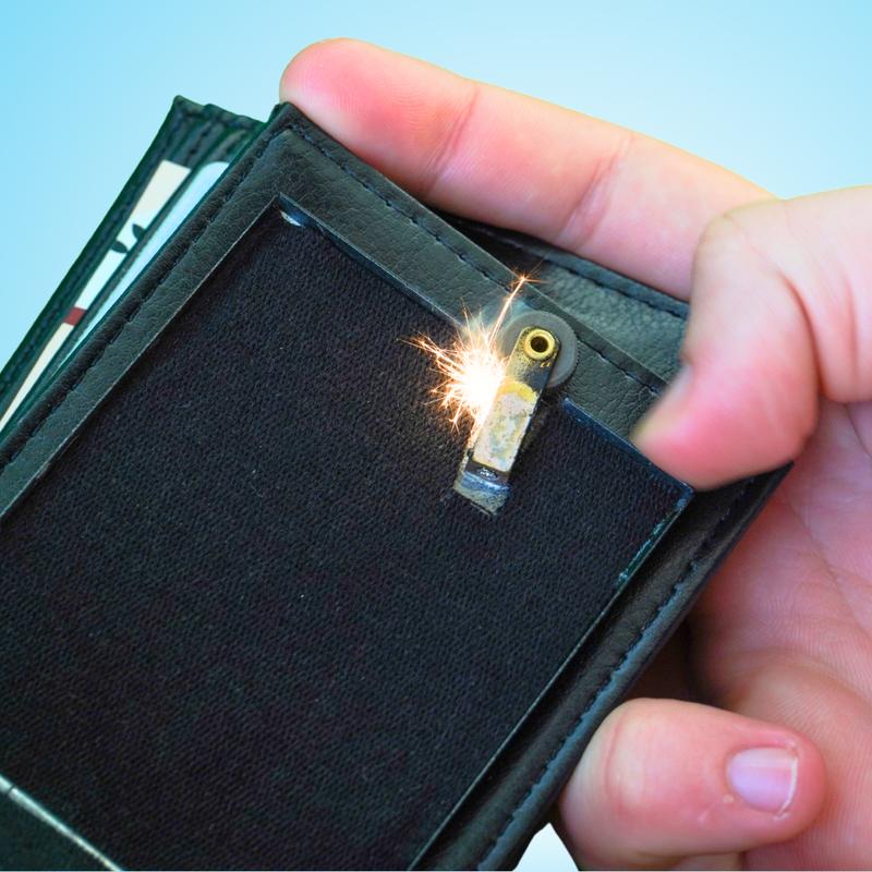 The Fire Wallet- Funny Prank Magic Wallet | Holds Cash, Cards, & Photos | Perfect Prank, Flex, and Lighter