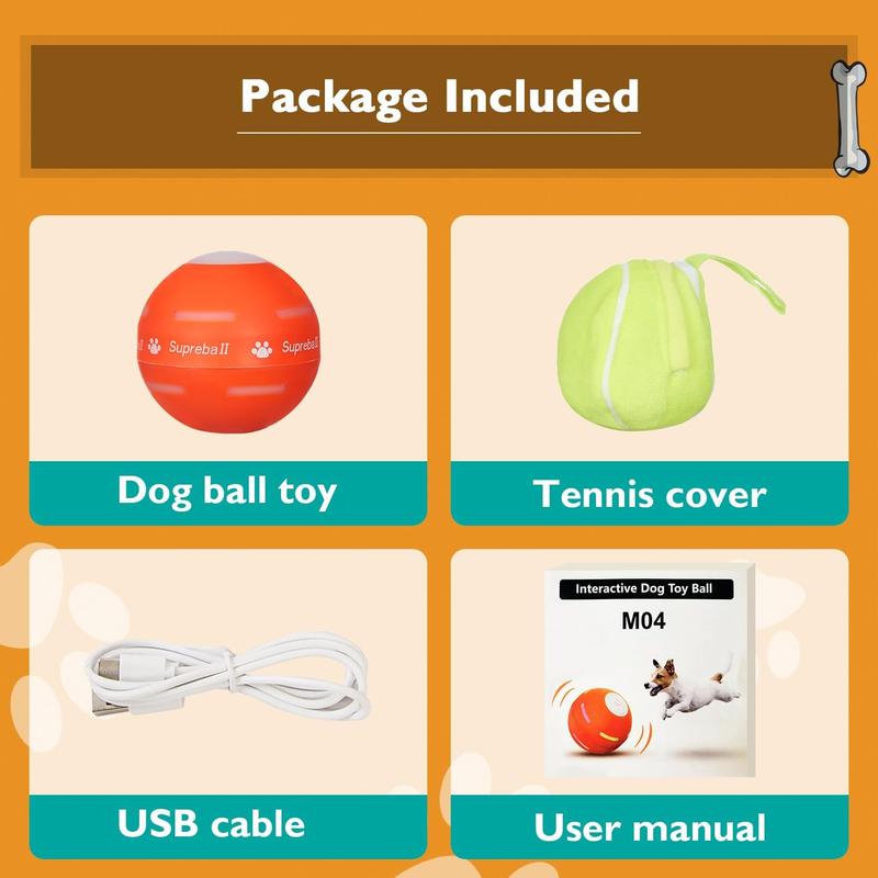 Interactive Dog Toys Dog Ball USB Rechargeable