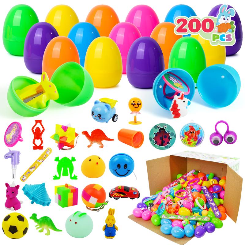 2.5in Prefilled Easter Eggs Toys and Stickers for Easter Egg Hunt