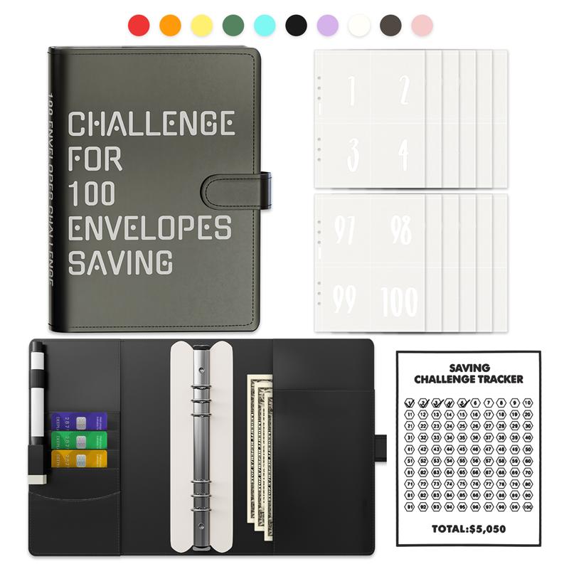 100 Envelopes Saving Challenge, , Easy and Fun Way to Save $5,050,