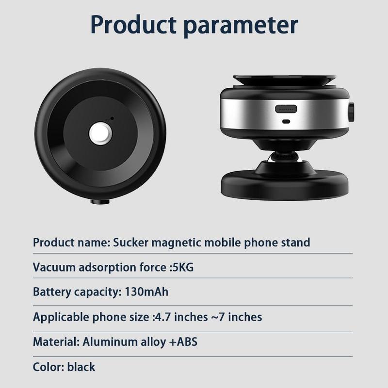 Fall Car Electric Suction Cup Vacuum Magnetic Phone Holder,