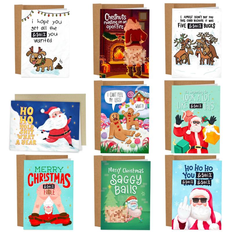 9 Worst Christmas Greeting Cards Ever Bundle Box Set | Christmas Cards
