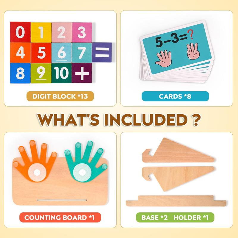 Educational Learning Number Toy for Toddler.Pure wood material.