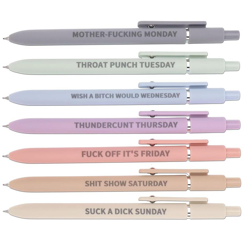 Creative Gel Ink Pen, 7pcs/set