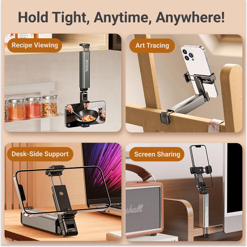 360° Rotating Phone Stand, FoldStand Multi-Functional Travel Phone Holder,