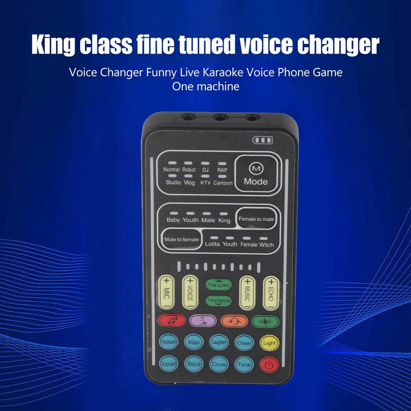 I9 voice converter set, portable handheld microphone voice converter, multifunctional sound effects mini sound card
