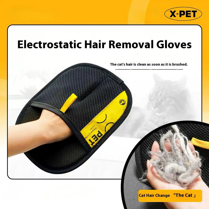 2PCS Pet hair remover Electrostatic gloves