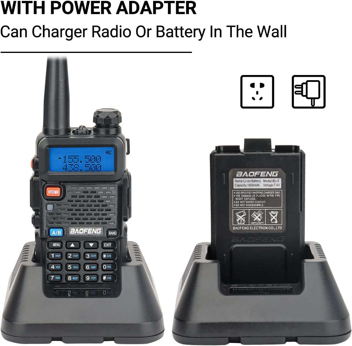 BAOFENG Portable Walkie Talkie,