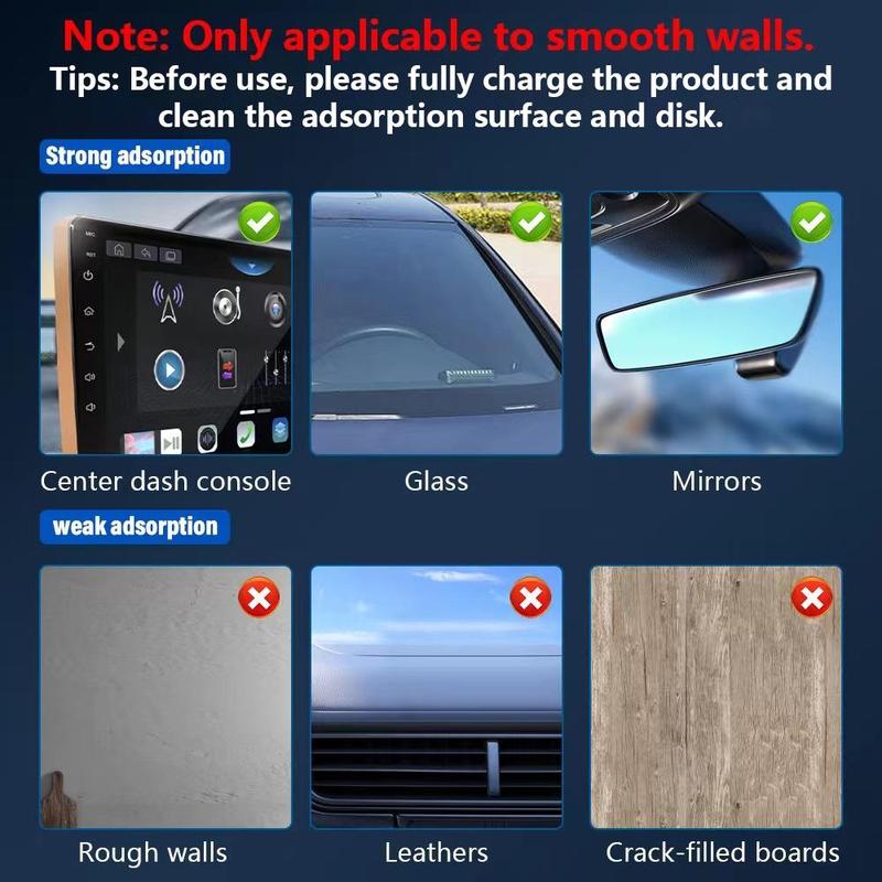 Fall Car Electric Suction Cup Vacuum Magnetic Phone Holder,