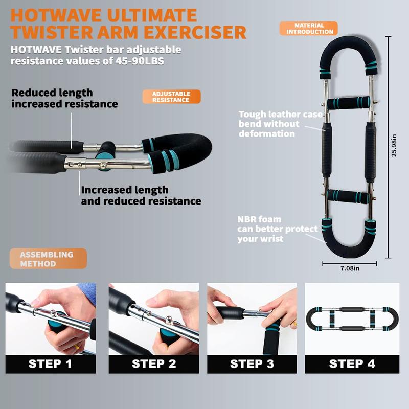 HOTWAVE Arm Trainer、Chest workout Strengthen Chest and Arm Muscles