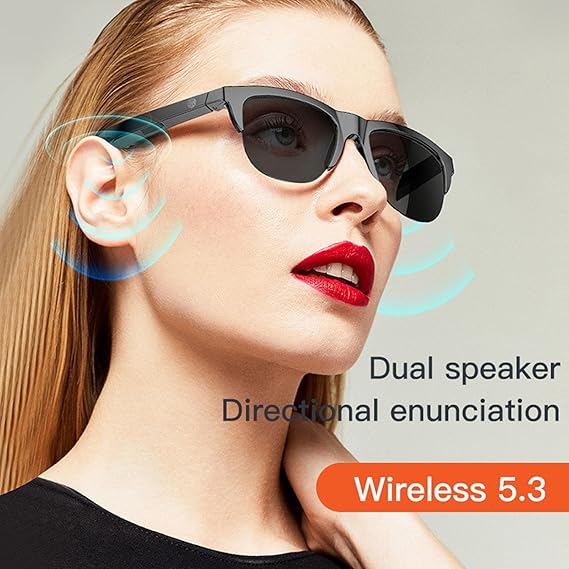 2024 Upgrade Bluetooth Sunglasses. Suitable for all mobile phones.