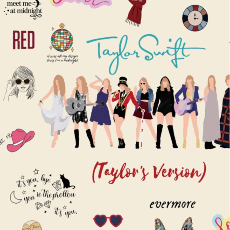 Letter & Girls Pattern Flannel Blanket,