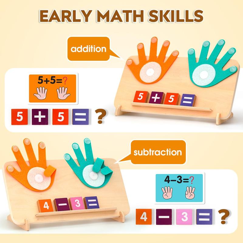 Educational Learning Number Toy for Toddler.Pure wood material.