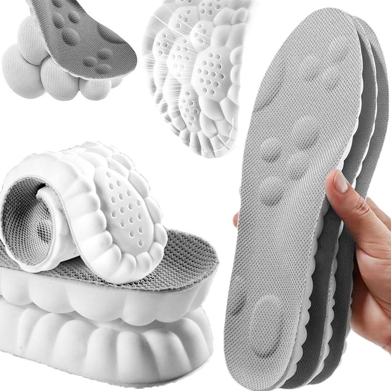[Special Offer🔥🔥 ]4 pairs- 4D Shoe Insoles for Men Women, Memory Foam Orthotic Shoe Inserts Sports Insoles
