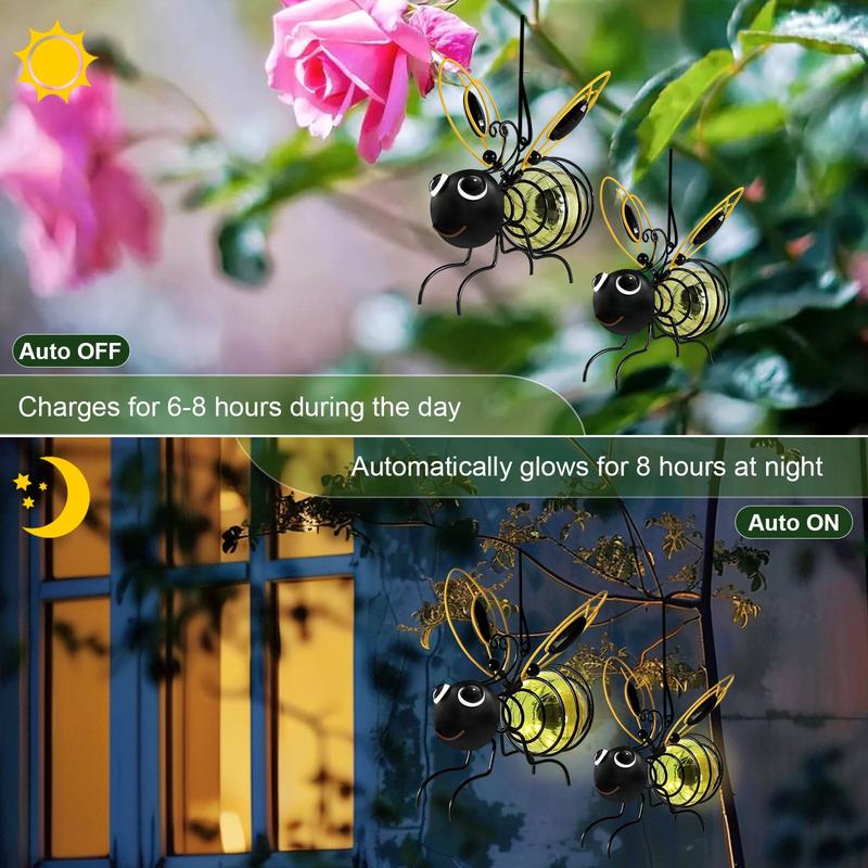 Outdoor Hanging Solar Bee Light,