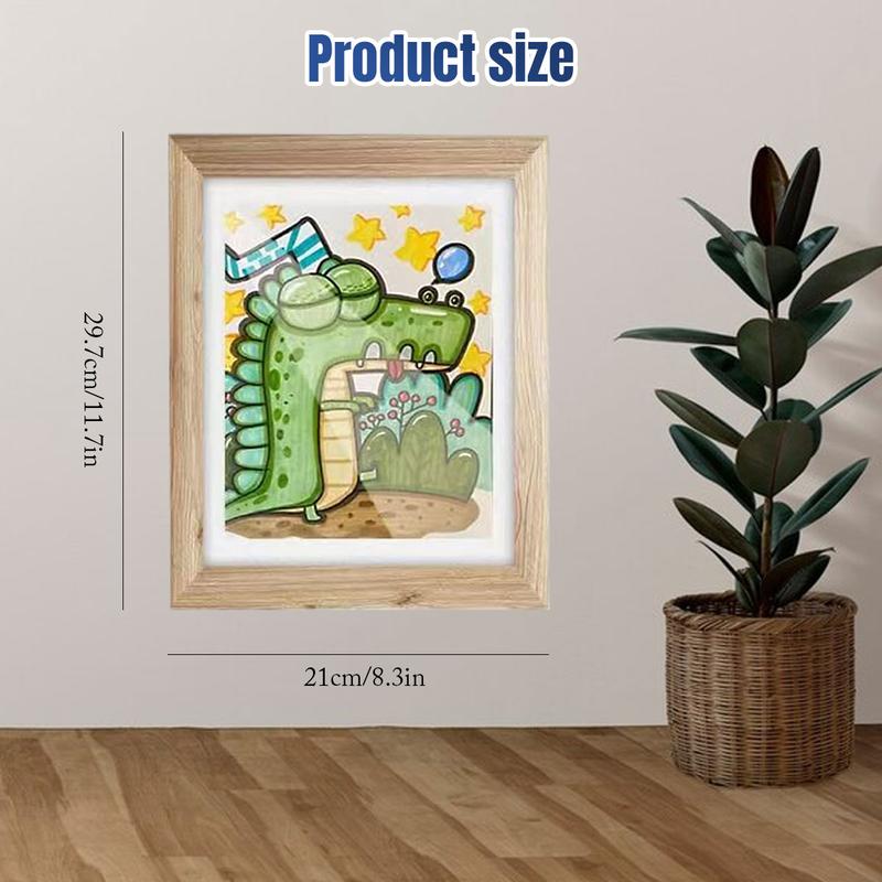 1PK Art Frame Front Opening Changeable，A4 Hanging Art,