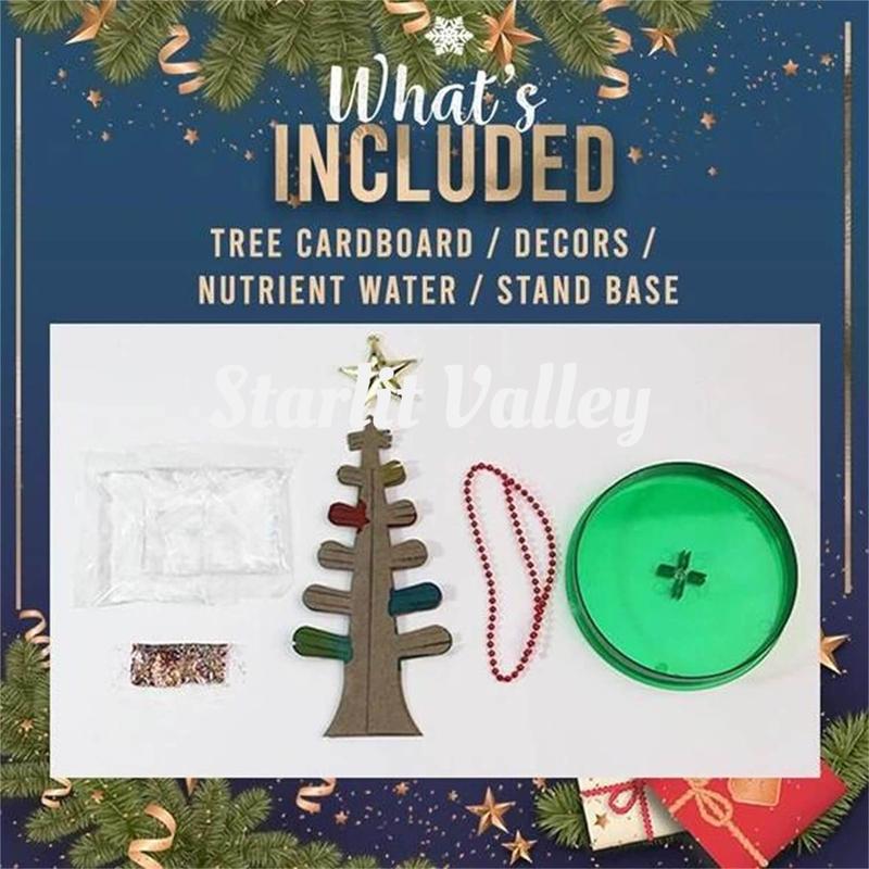 Magic DIY Blossom Christmas Tree - Grow Your Own Holiday Magic!