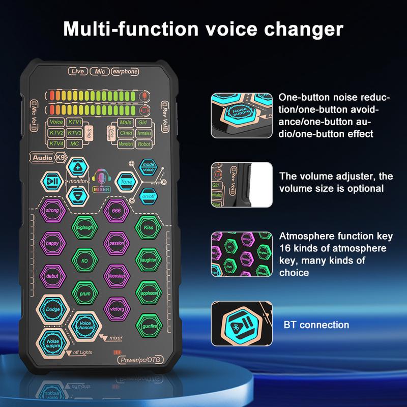 SK9 handheld mini sound card,