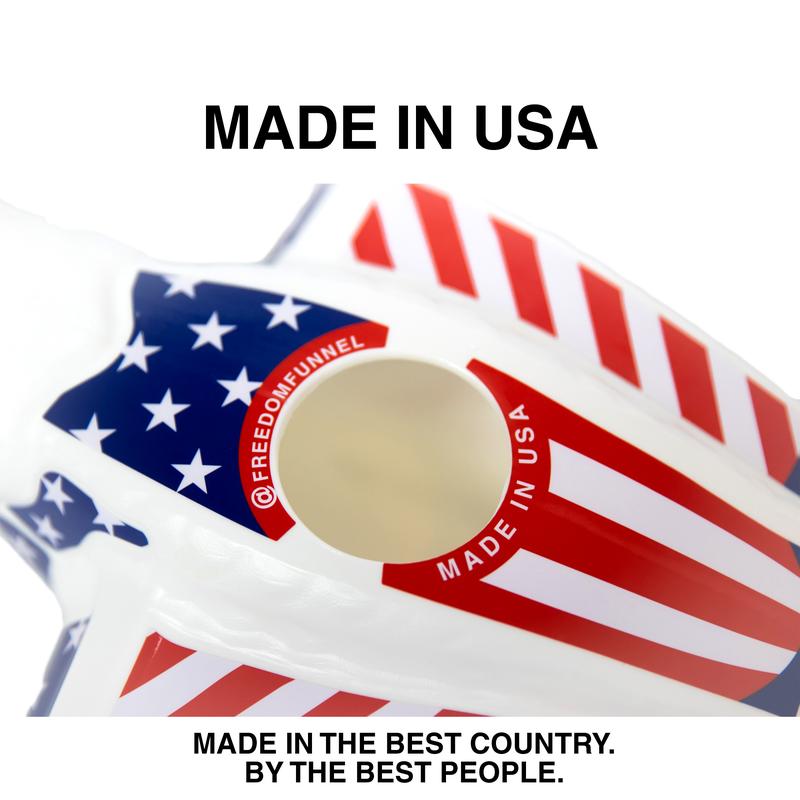 THE FREEDOM FUNNEL - Patriotic American Eagle Shaped Drinking Device - Made in USA