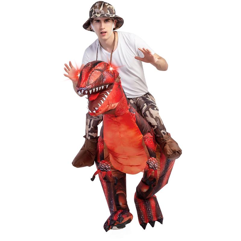 Inflatable Dinosaur Costume for Adults - Funny Blow Up Costume for Halloween Party Cosplay Set - Decoration, Menswear