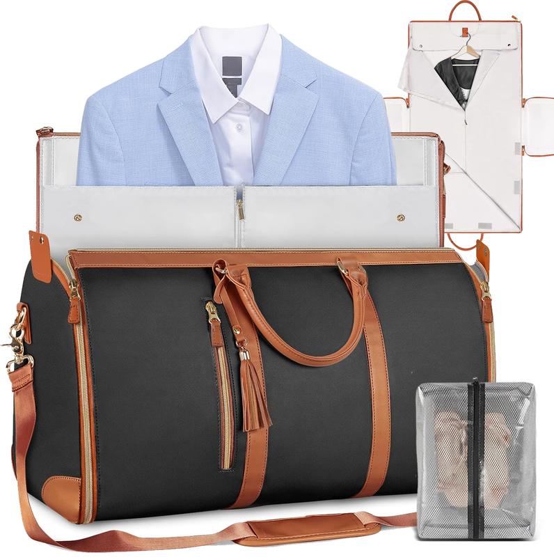Duffle bag for travel with shoe compartment,