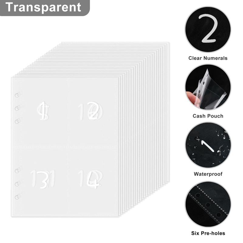 100 Envelopes Money Saving Challenge - A5 Money Saver Budget Binder Book with Cash Envelopes and Numbers,