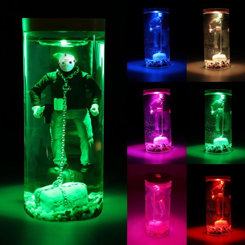 Horror movie decorated water lights,