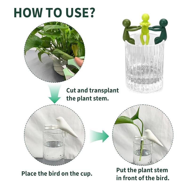 3/6PCS Plant Propagation Friends; Supports plant germination shearing, germinationand shearing; Leaf Buddy Plant Support for Sprouts, Stems, Shoots and Cuttings,