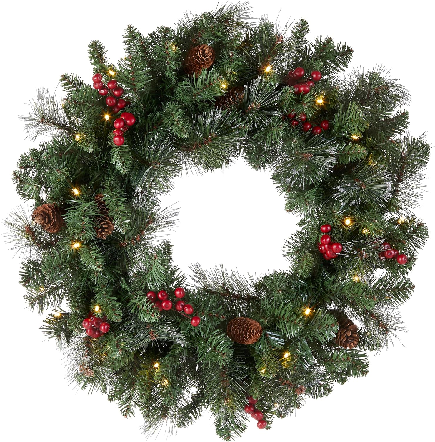 Bethlehem Lights Illuminated Frosted Berry 24