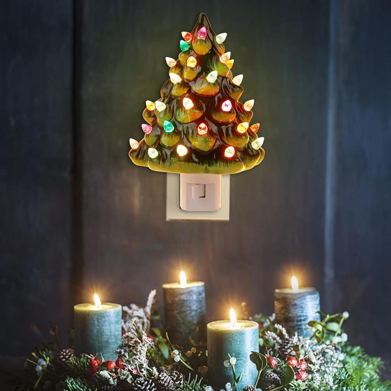 Christmas Ceramic Tree Night Light,