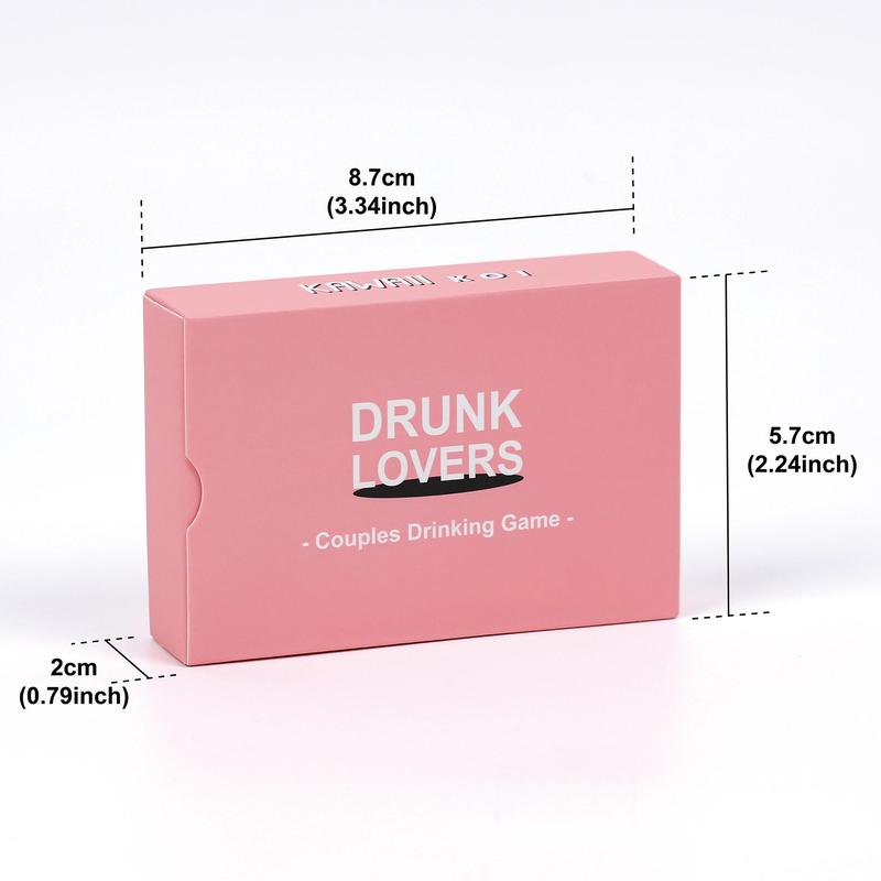 Couples Drinking Game Card, Entertaining Game for Promoting Relationship, Gaming Gift