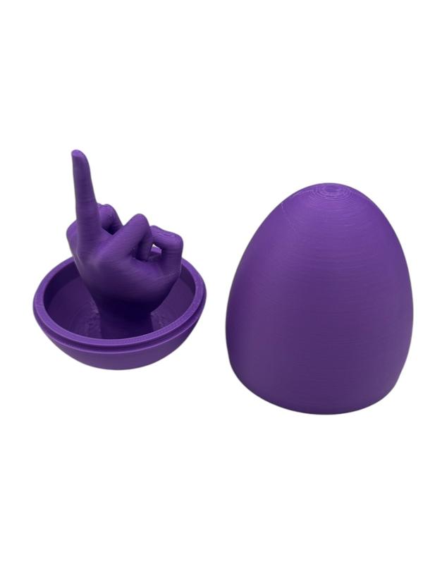 Easter Egg Surprise – Funny 3D Printed Middle Finger Egg,