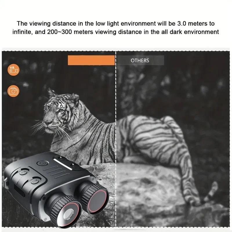 5x Digital Night Vision Binoculars, Outdoor 4K HD Night Vision Zoomable Binoculars, Binoculars with Battery, Perfect Birthday Gift, Christmas Gift