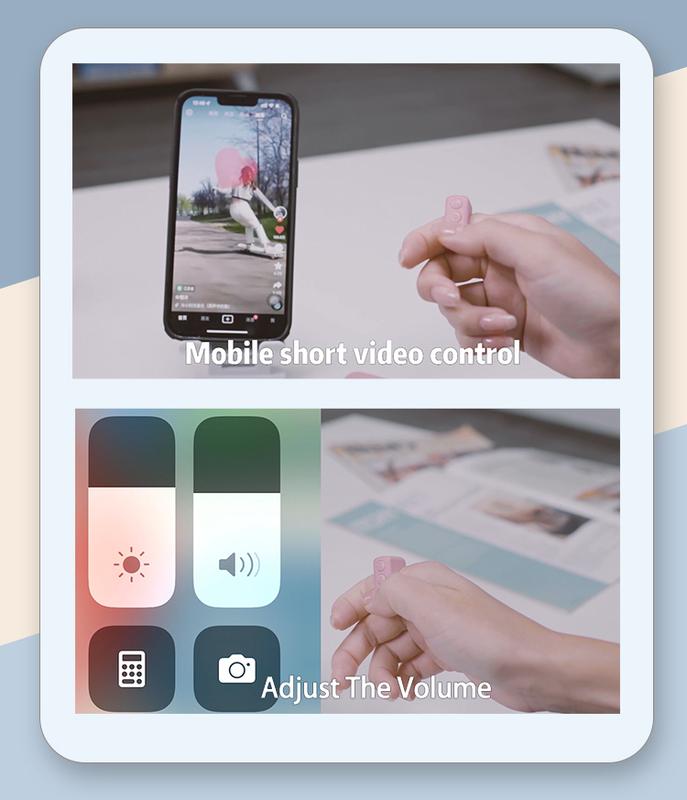 TikTok Scrolling Ring Remote Control Page Turner, for iPhone ,iPad ,iOS,Android,Selfie Devices
