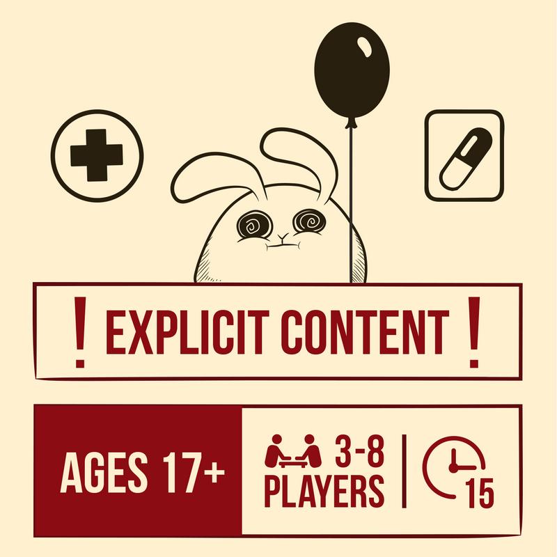 Exploding Kittens Horrible Therapist: Base Edition 3-8 Players - Ages 17+ - 15 Minutes to Play - Party Game, Family Game Night,