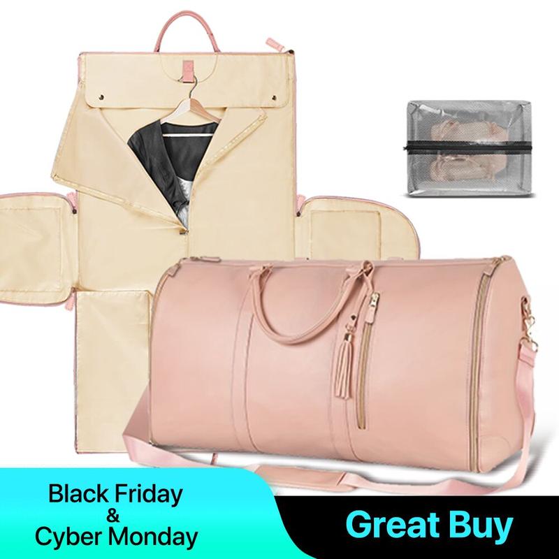 Duffle bag for travel with shoe compartment,