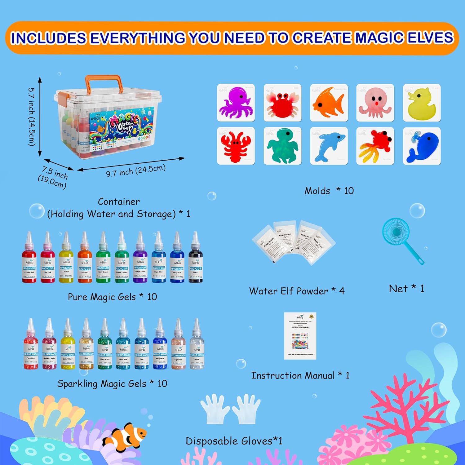 Magic Water Elf Toy Kit - Imaginative Play,