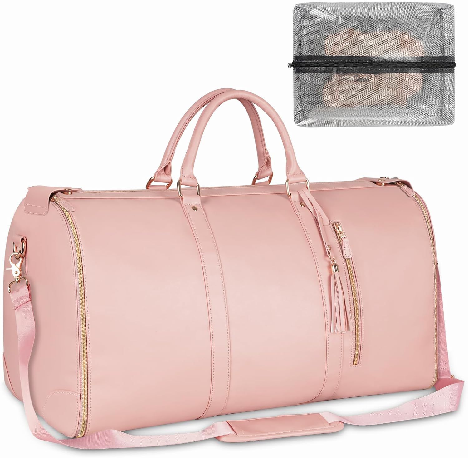 Carry on Garment Duffel Bag for Men Women - 2 in 1 Hanging Suitcase Suit Travel Bags