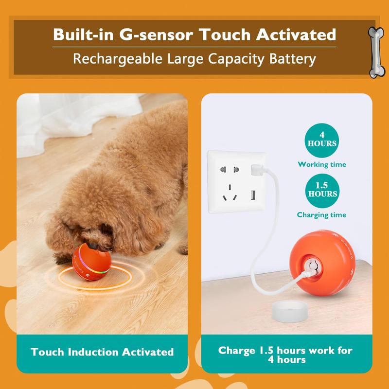 Interactive Dog Toys Dog Ball USB Rechargeable