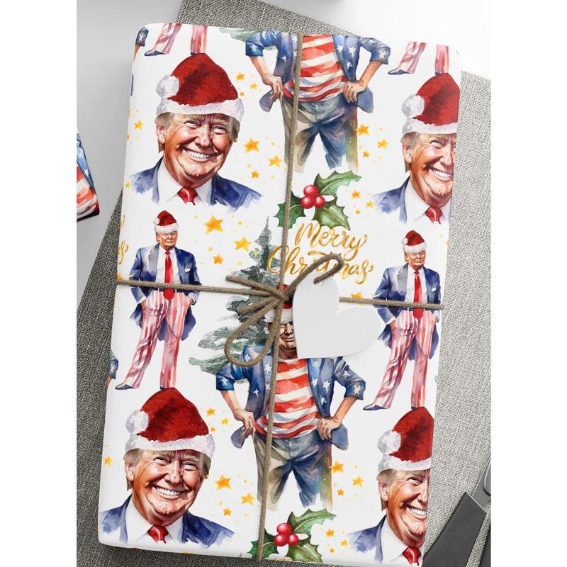 President Gift Wrap for Christmas,