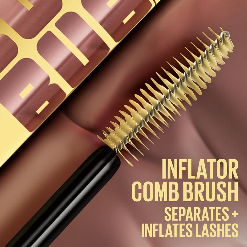Colossal Bubble Washable Mascara, Buildable Mascara Volume and Length Formula for Bold, Separated Lashes, Maybelline