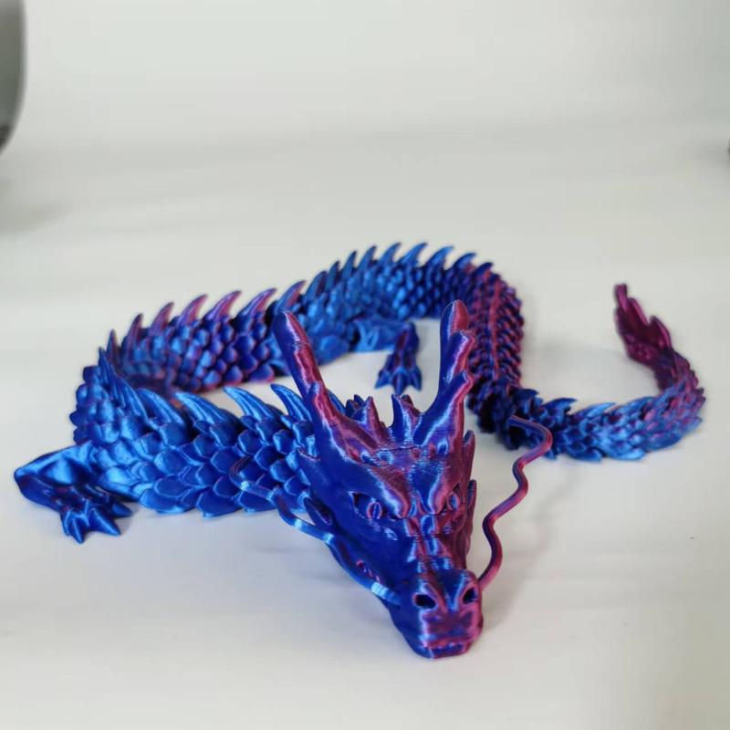 3D Printed Luminous Artificial Crystal Dragon Statue,