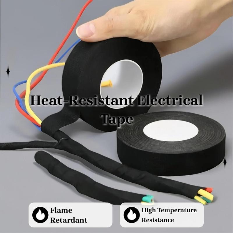 Electrical Tape for Wires, Heat-Resistant Flame Retardant Adhesive Cloth Tape,