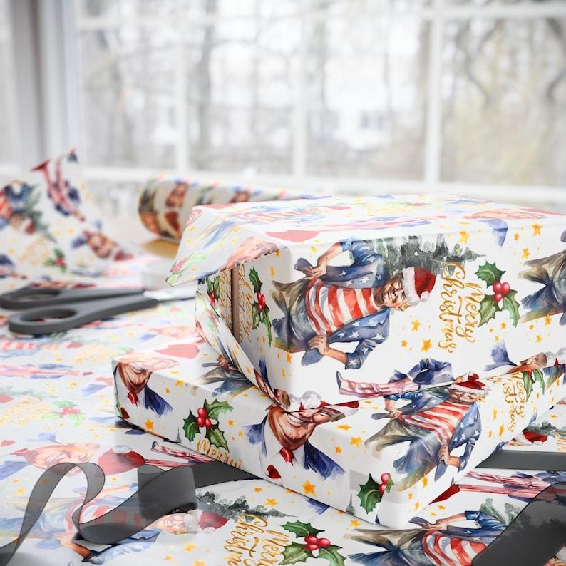 President Gift Wrap for Christmas,