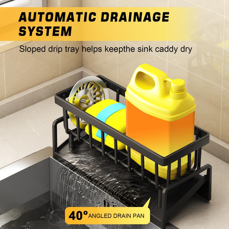 Stainless Metal Sponge Drain Holder,Multifunctional Storage Rack,