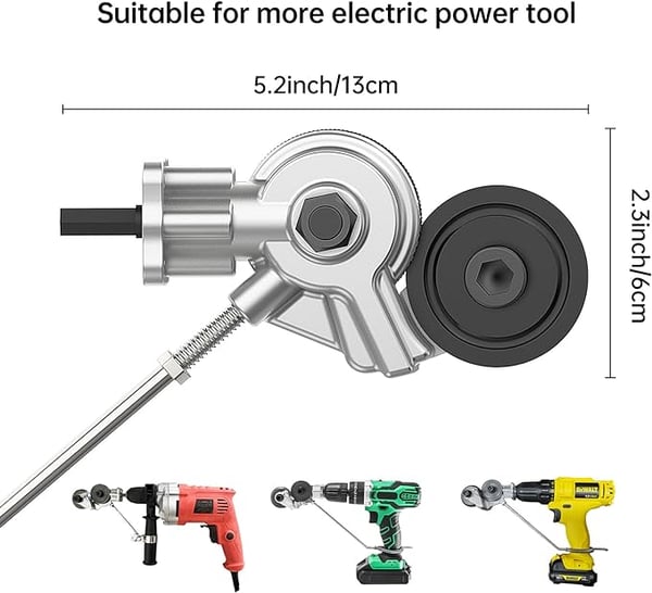 Upgraded Electric Drill Plate Cutter,For Cutting Various Metals Materials AS Iron, Whiteboard, Steel, Copper, Aluminum