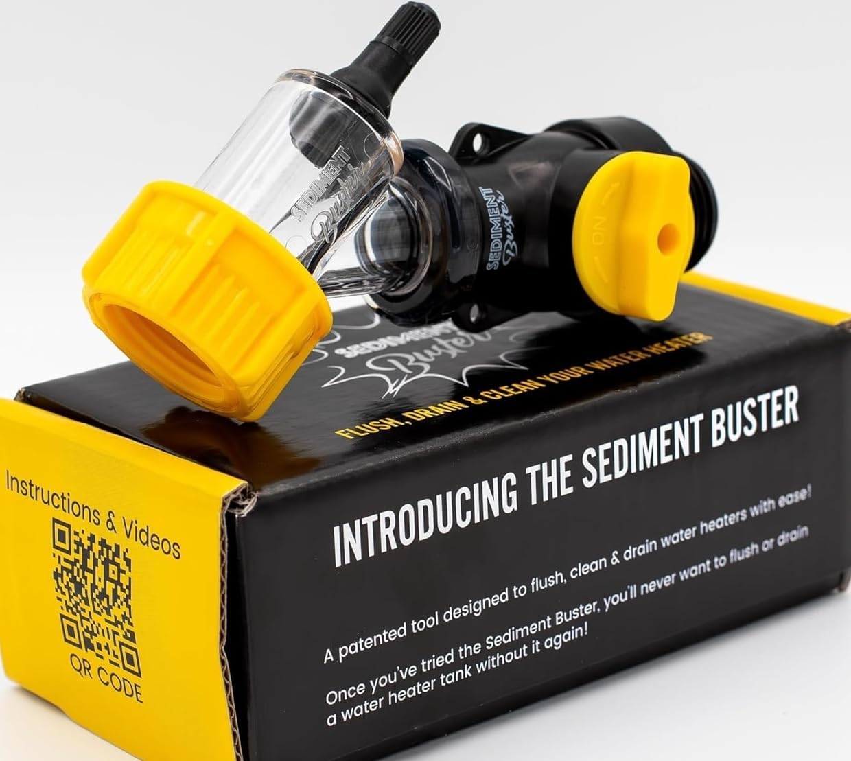 Sediment Buster - Water Heater Flushing, Draining, Cleaning Tool - Tackle stubborn clogs with ease plumbing tools